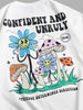 Confident and Unruly Attitude Determines Direction Men T Shirt Cotton Shirt Street Loose T-Shirts Summer Breathable Short Sleeve