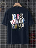 It Is What It Is Letter Graphic Men Tshirt Summer Cotton Fashion Oversized Clothes Casual Hip Hop Tops Loose Soft T-Shirt