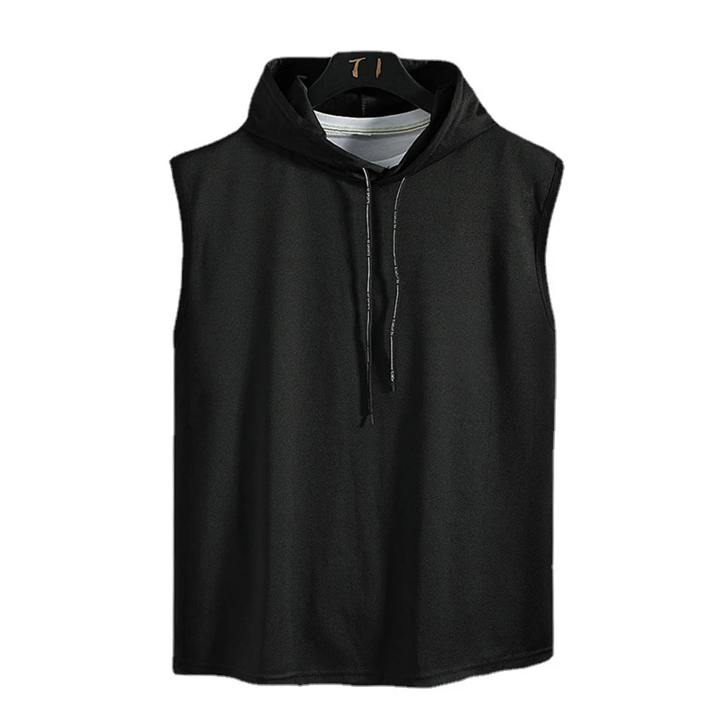 Short Sleeve Quick Dry Vest Men'S for Summer Black Grey Tshirt GYM Tank Top Tees with Hoodies Fashion Clothes Oversize 3XL