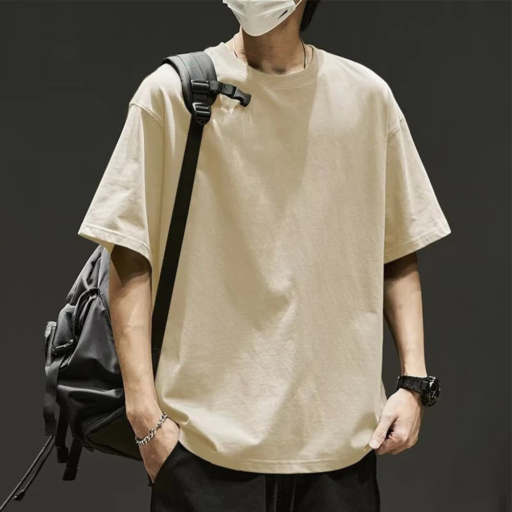 Fashion Summer T-Shirt for Man Casual O Neck Short Sleeve Oversize Hip-Hop Loose Tops Tees T Shirts Men'S Clothing