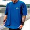 Men'S NEW round Collar Sports T Shirt Oversize Cotton Summer Tee Training Running Shirt Man Streetwear Half Sleeve Men T-Shirt