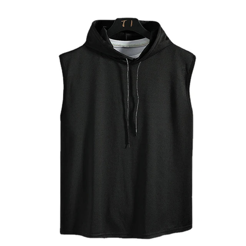 Short Sleeve Quick Dry Vest Men'S for Summer Black Grey Tshirt GYM Tank Top Tees with Hoodies Fashion Clothes Oversize 3XL