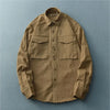 New Spring Autumn Men'S Long Sleeve Work Shirt Korean Style Casual Loose-Fit Jacket Trendy Fashionable Casual Lifestyle Shirt