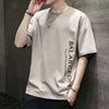 Men'S Summer Loose Fit 100 Cotton Printed T-Shirt Tops