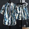 【M-3Xl】New Men'S Printed Shirt Sets, High Quality Fashion Trend Shorts, Hawaiian Style Casual Floral Tops, INS HOT Men'S and Wom