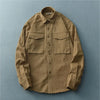 New Spring Autumn Men'S Long Sleeve Work Shirt Korean Style Casual Loose-Fit Jacket Trendy Fashionable Casual Lifestyle Shirt