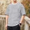 HIP HOP Sports T Shirt Streetwear Mens Stripe T-Shirts Casual 2024 Summer Short Sleeves Tshirt Tees Oversize 3XL 4XL