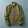 New Spring Autumn Men'S Long Sleeve Work Shirt Korean Style Casual Loose-Fit Jacket Trendy Fashionable Casual Lifestyle Shirt
