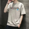 Men'S Summer Loose Fit 100 Cotton Printed T-Shirt Tops